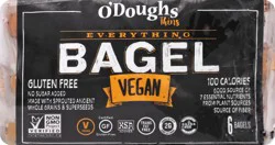 O'Doughs Thins Everything Vegan Bagels 6 ea