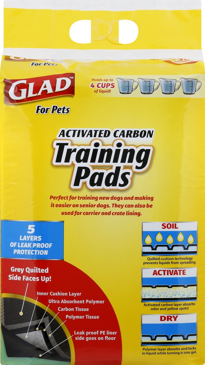 slide 3 of 11, Glad For Pets Activate Carbon Training Pads 30 ea, 30 ct