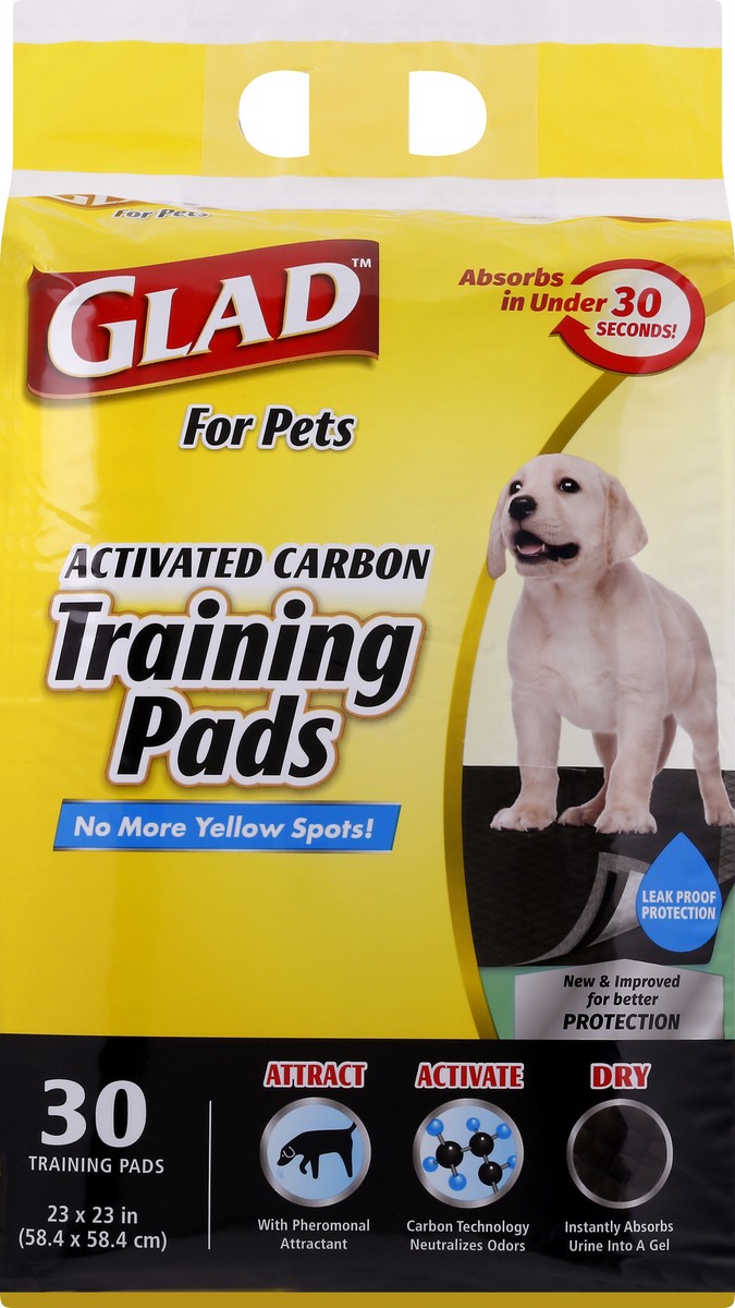 slide 4 of 11, Glad For Pets Activate Carbon Training Pads 30 ea, 30 ct