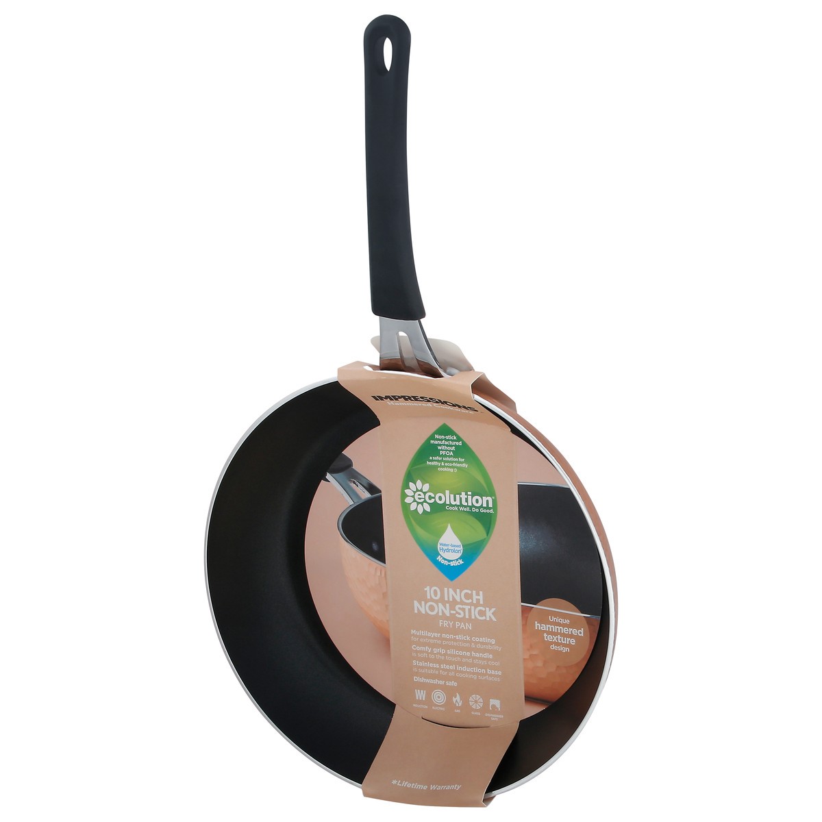slide 7 of 9, Ecolution Non-Stick 10 Inches Copper Fry Pan 1 ea Sleeve, 1 ct