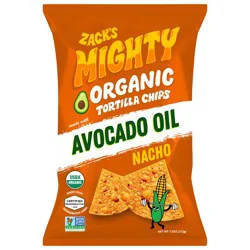 Zacks Mighty Zack's Mighty Organic Nacho Avocado Oil Tortilla Chips