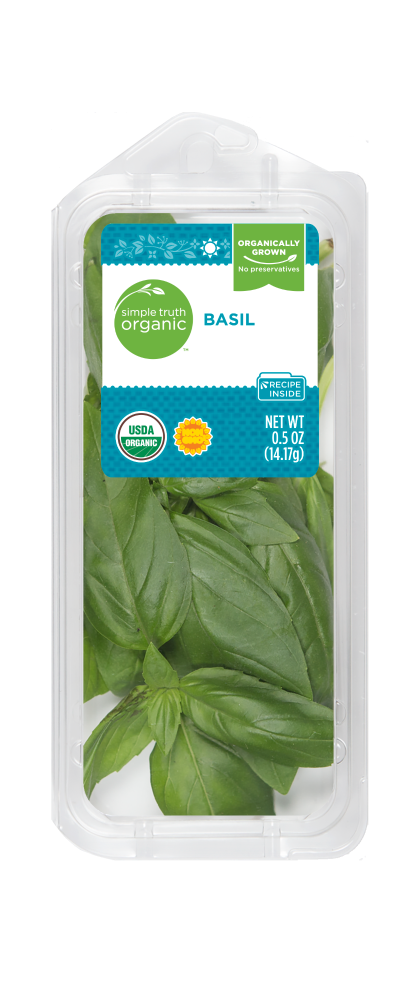 slide 1 of 1, Simple Truth Organic Basil, 0.5 oz