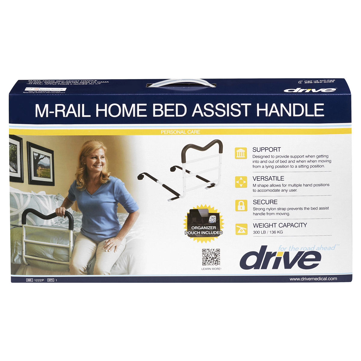 slide 1 of 1, Drive Medical Home Bed Assist Rail - Each, 1 ct