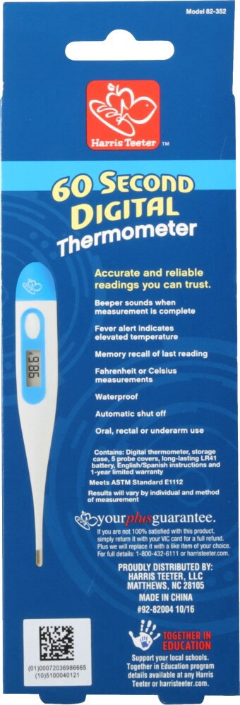 slide 2 of 2, Harris Teeter™ 60 Second Digital Thermometer, 1 ct