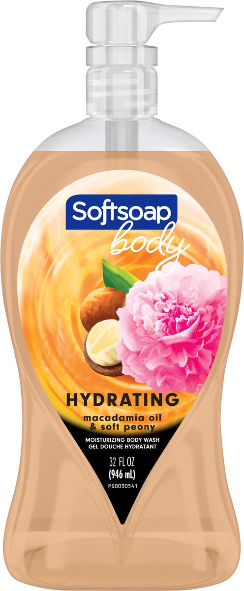 slide 3 of 6, Softsoap Body Wash Pump, Shea Butter, 32 oz