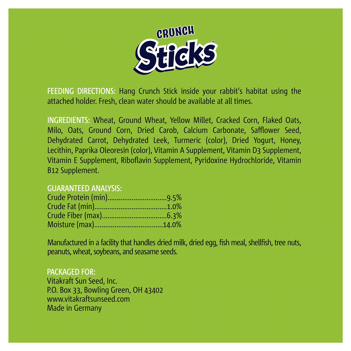 slide 8 of 9, Vitakraft Carrot and Honey Glaze Crunch Sticks, 2 ct