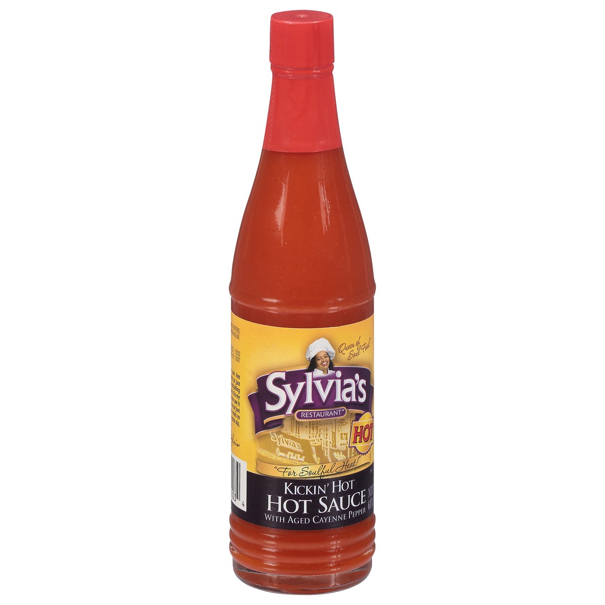 slide 2 of 9, Sylvia's Restaurant Kickin' Hot Kickin' Hot Hot Sauce 6 fl oz, 