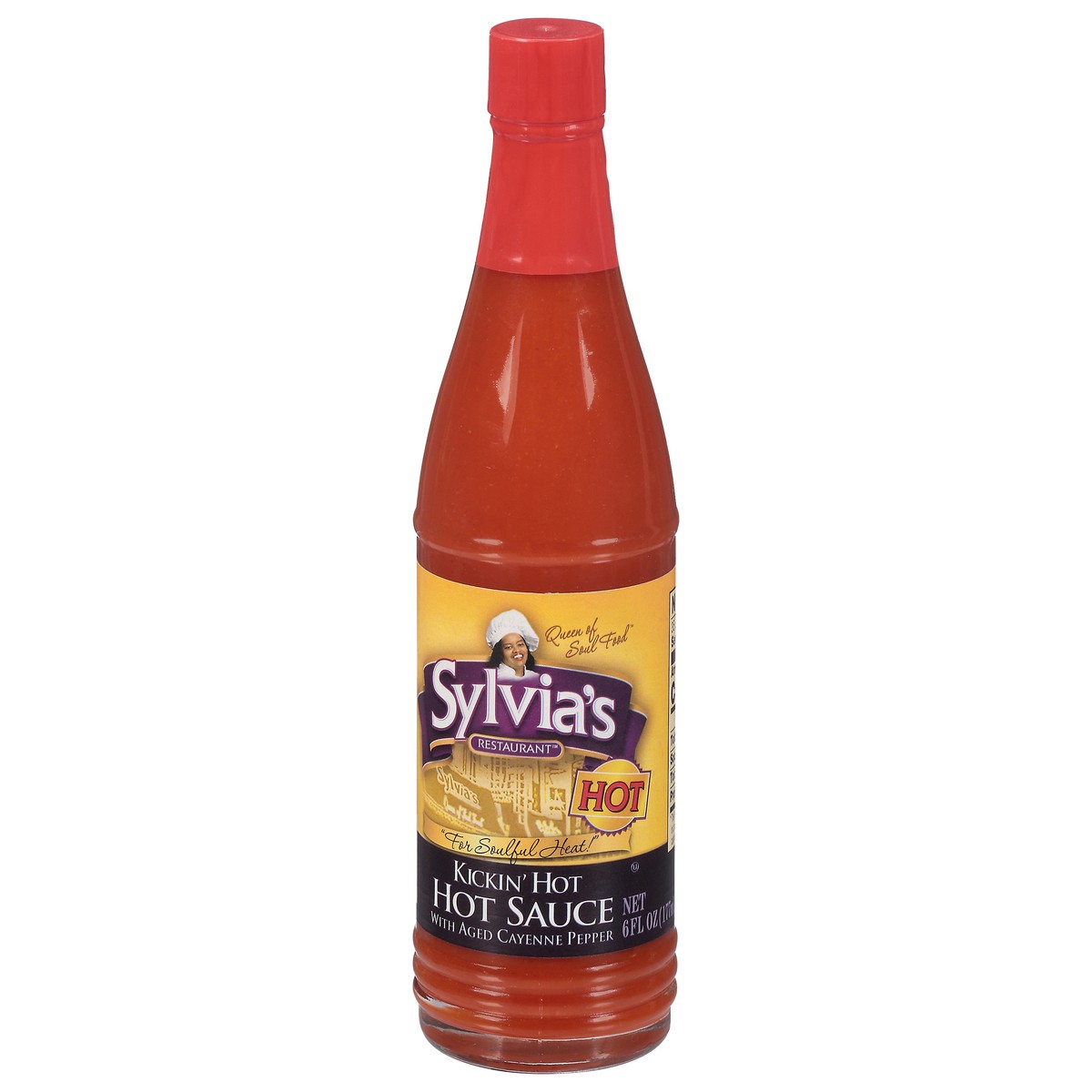 slide 3 of 9, Sylvia's Restaurant Kickin' Hot Kickin' Hot Hot Sauce 6 fl oz, 