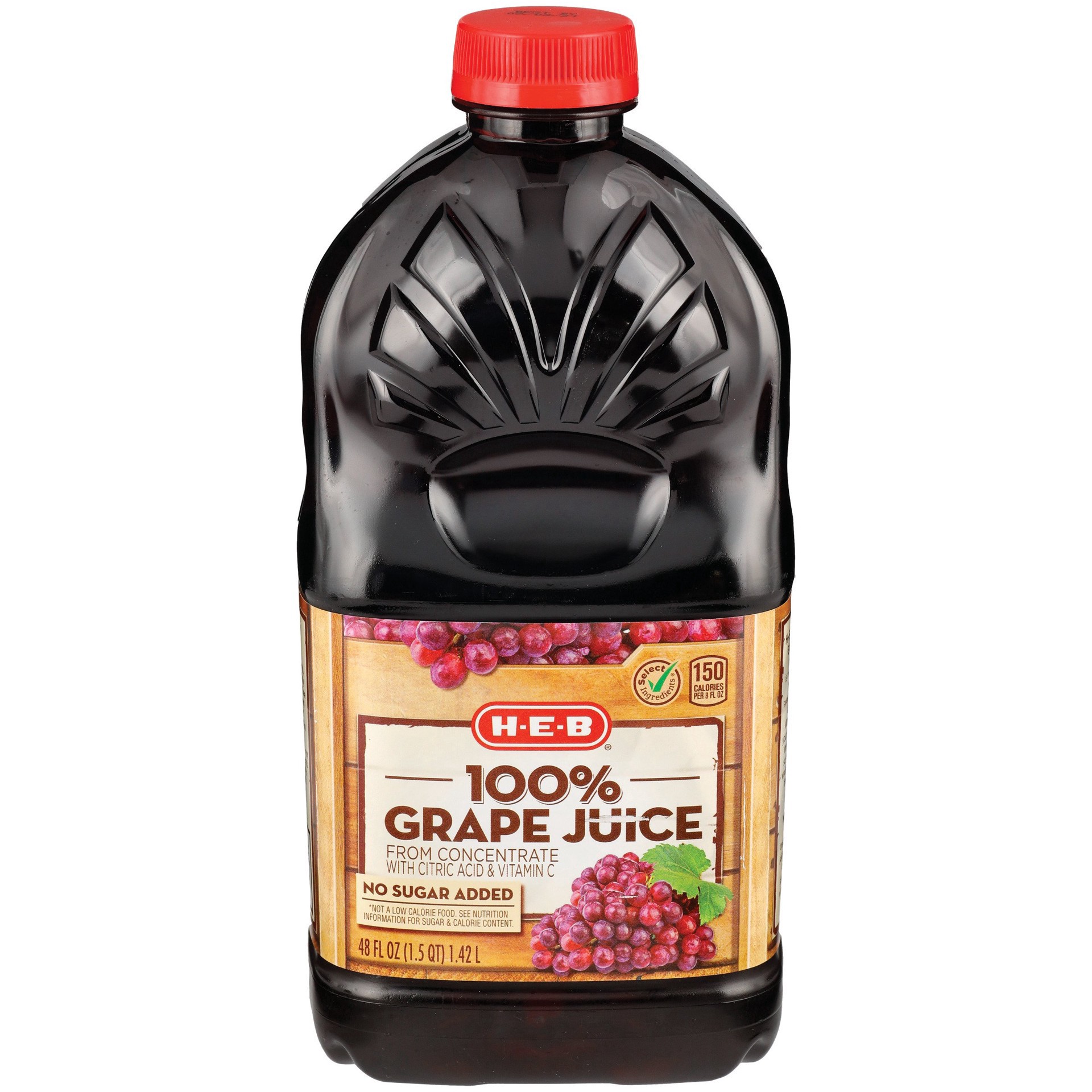 slide 1 of 1, H-E-B Its Juice 100% Grape Juice - 48 fl oz, 48 fl oz