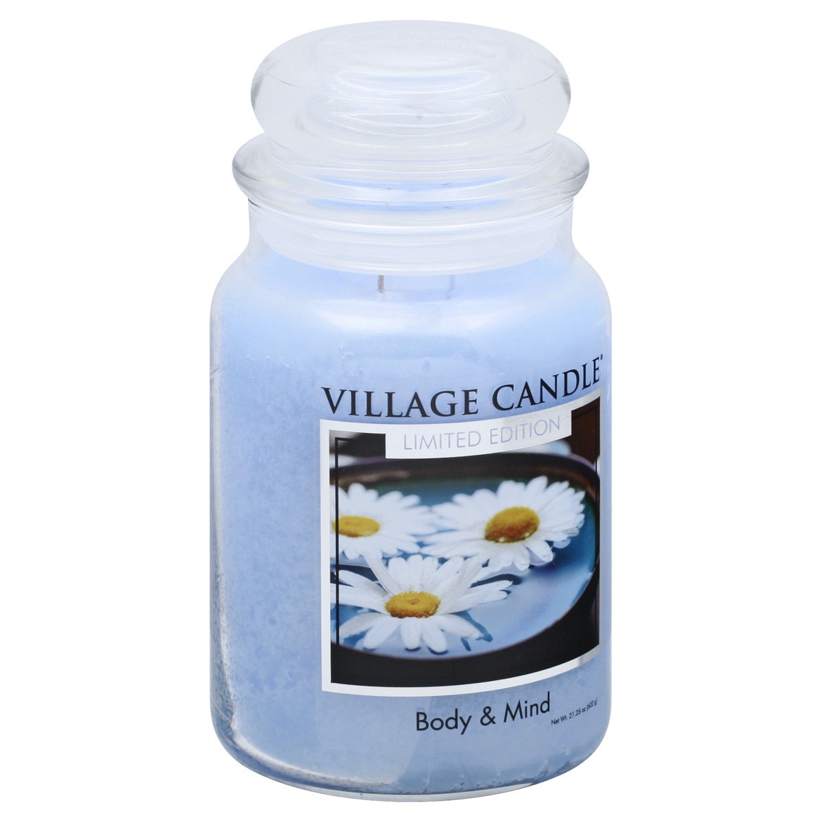 slide 2 of 9, Village Candle Spa Jar Candle Body Mind, 26 oz