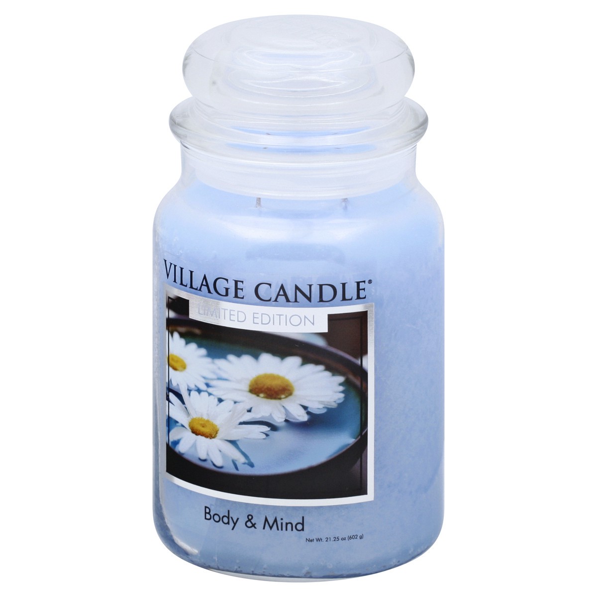 slide 3 of 9, Village Candle Spa Jar Candle Body Mind, 26 oz