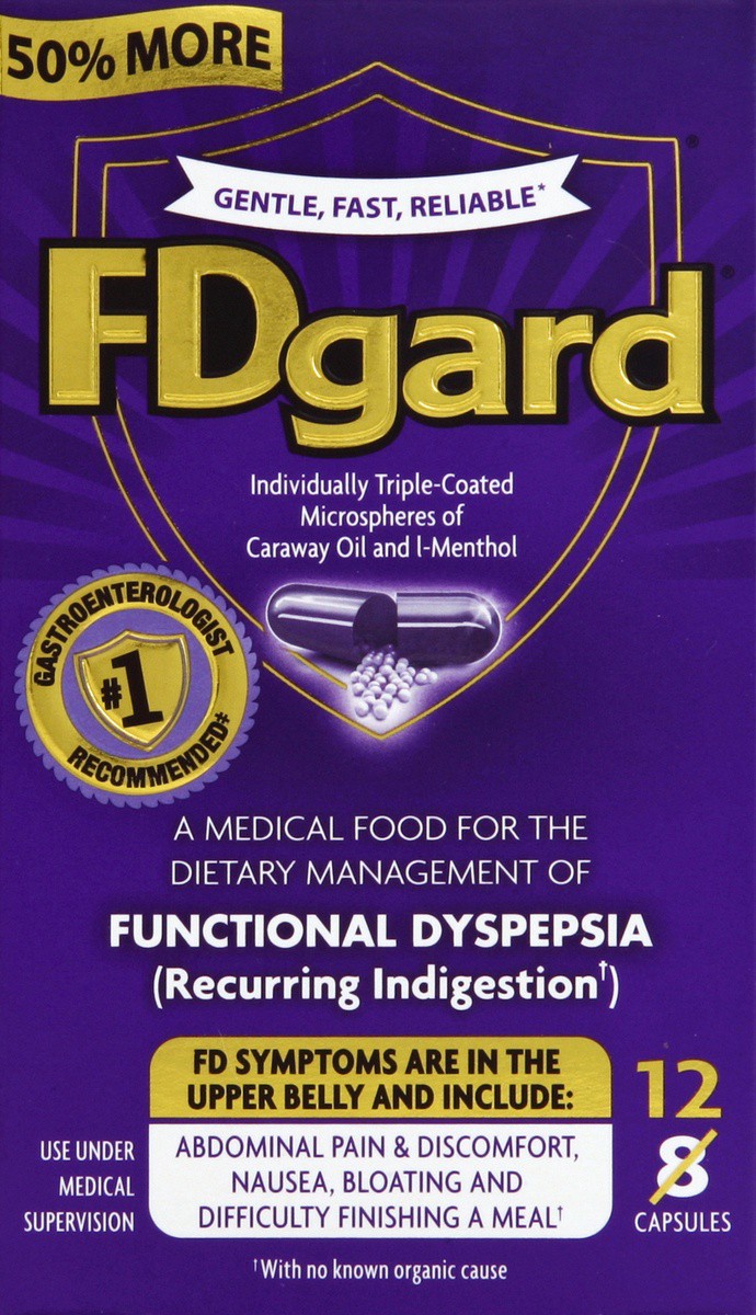 slide 4 of 4, FDgard Occasional Indigestion 12 Capsules, 12 ct