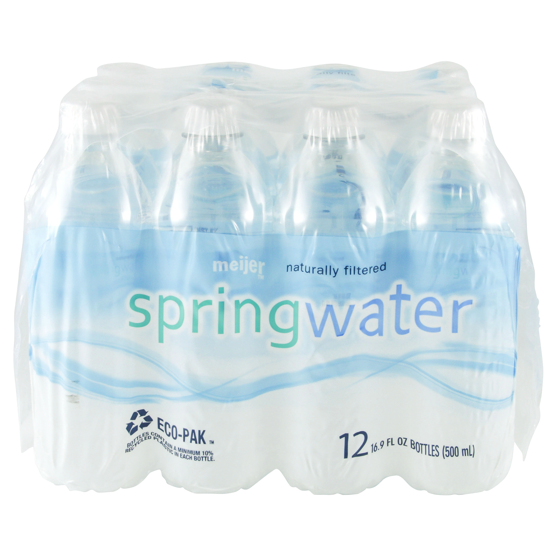 slide 1 of 4, Meijer Naturally Filtered Spring Water 12-Pack, 16.9 oz