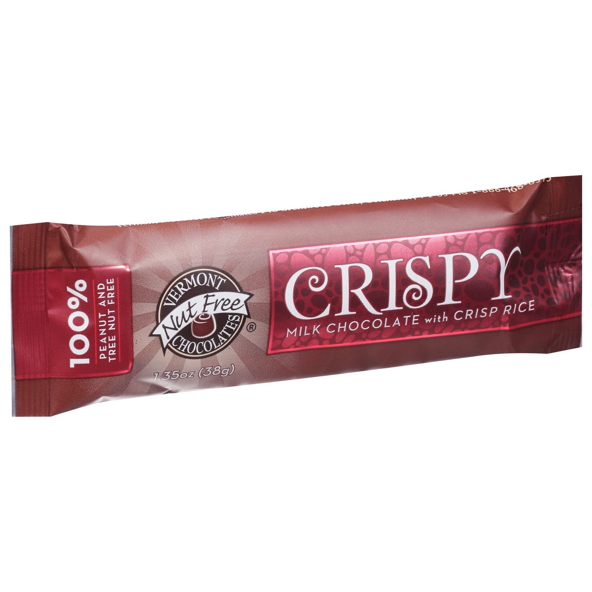 slide 13 of 13, Vermont Nut Free Chocolates Crispy Milk Chocolate with Crisp Rice 1.35 oz, 1.35 oz