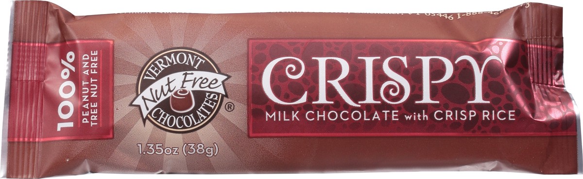 slide 8 of 13, Vermont Nut Free Chocolates Crispy Milk Chocolate with Crisp Rice 1.35 oz, 1.35 oz