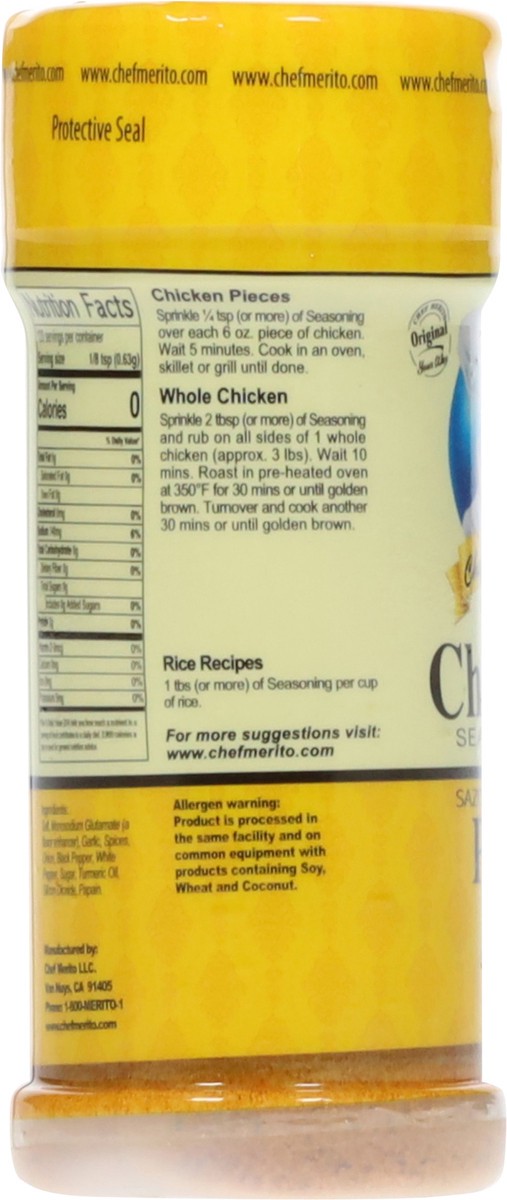 slide 2 of 12, Chef Merito Chicken Seasoning 3 oz, 3 oz