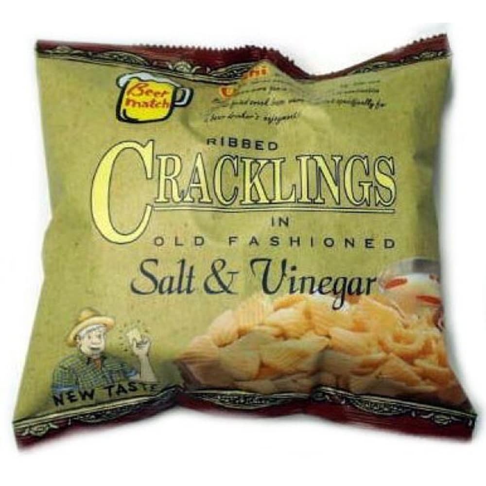 slide 1 of 1, Oishi Salt & Vinegar Cracklings, 1.75 oz