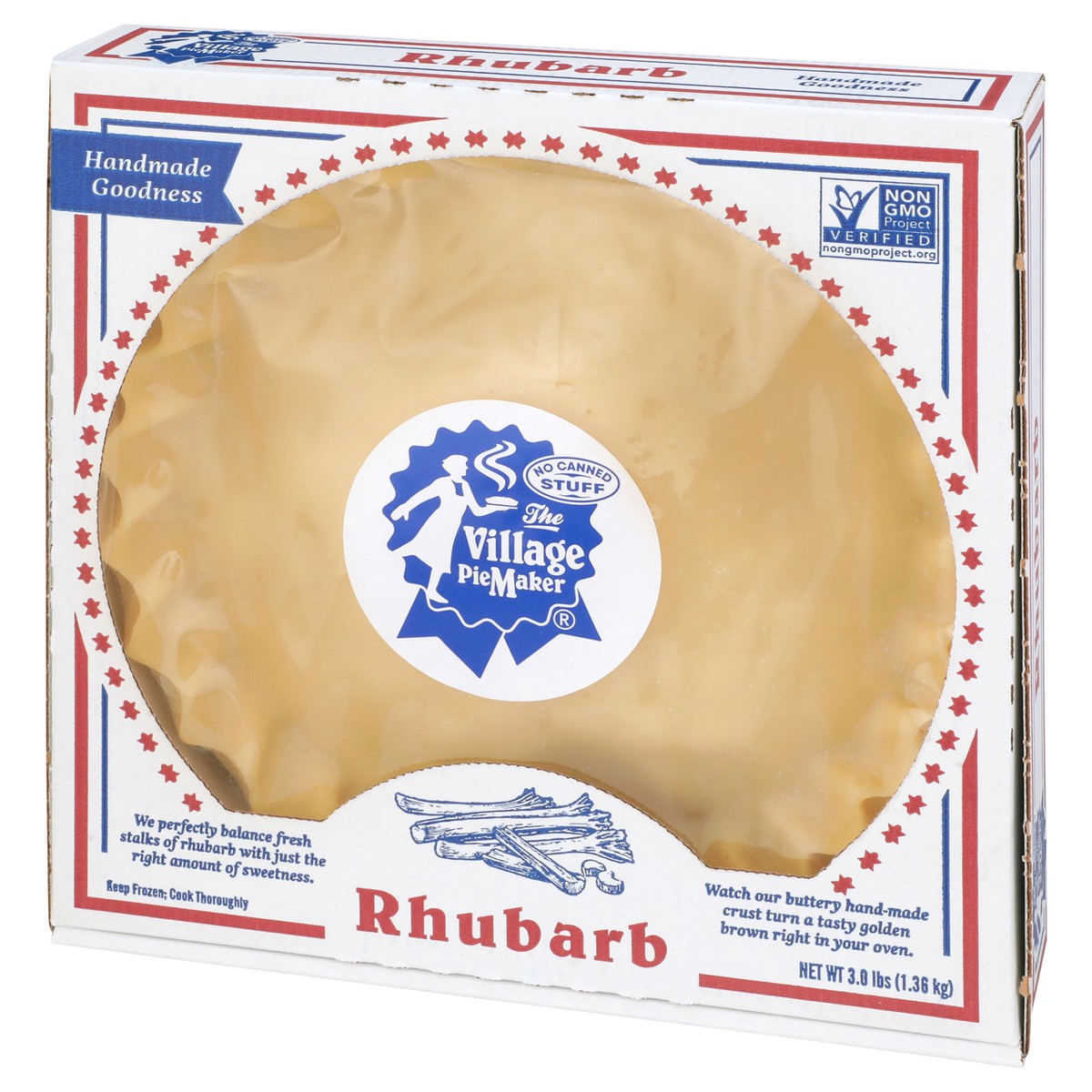 slide 9 of 12, The Village PieMaker Village PieMaker Rhubarb Pie, 3 lb