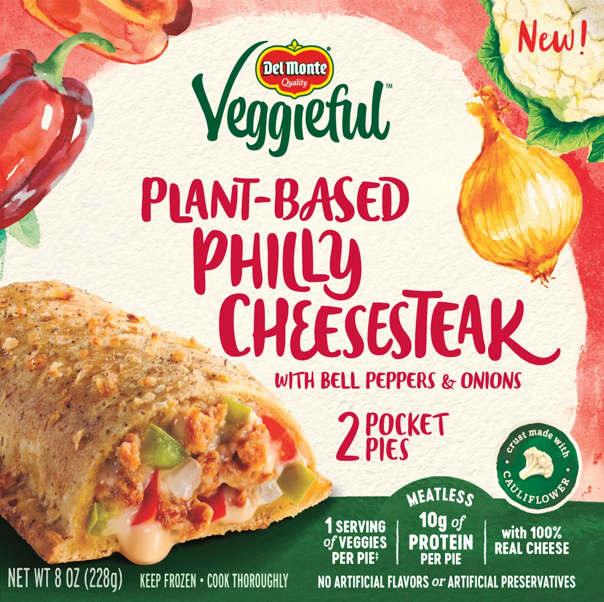 slide 1 of 1, Veggieful Plant-Based Philly Cheesesteak With Bell Peppers & Onions Pocket Pies 2 2 ea Box, 2 ct