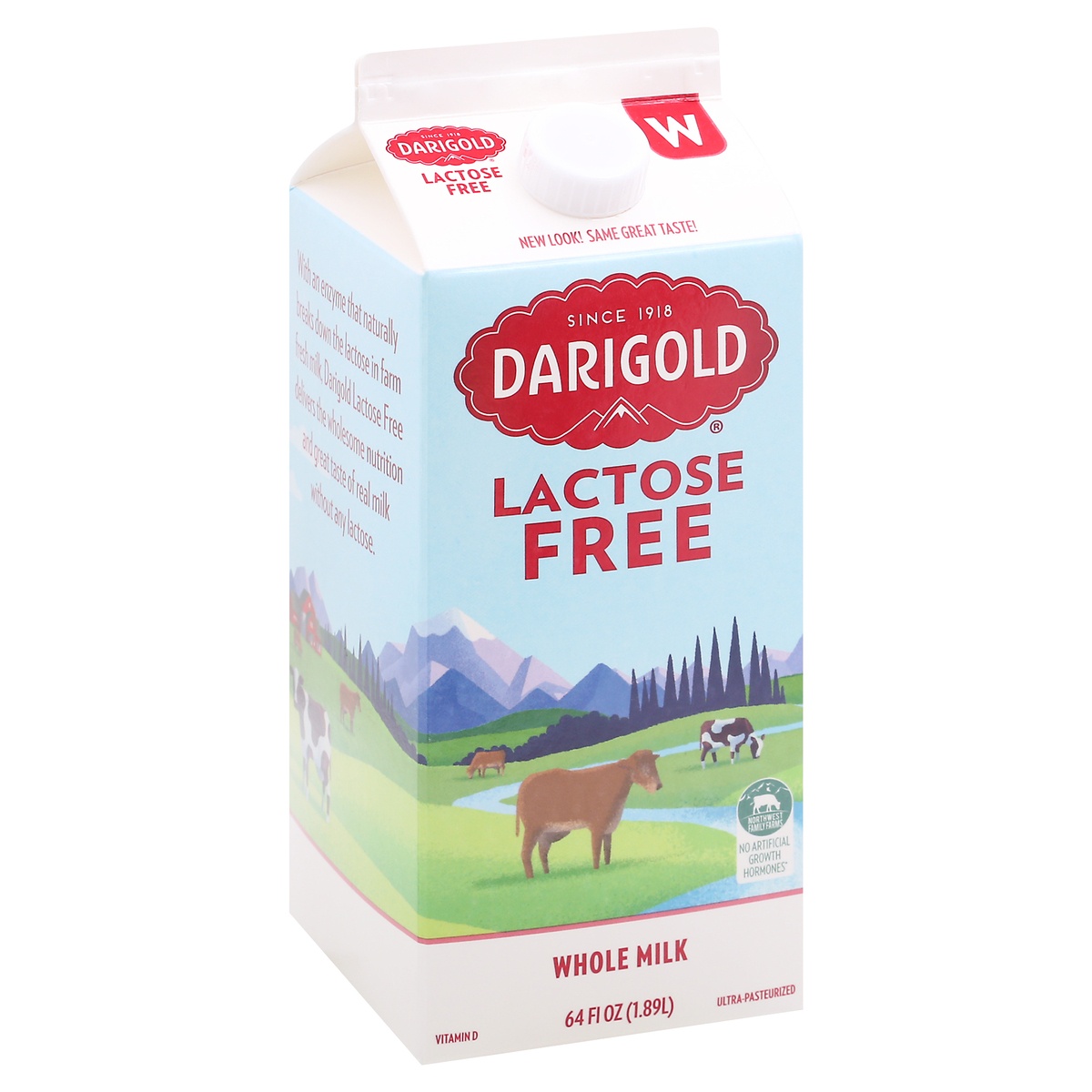 slide 2 of 11, Darigold 100% Lactose Free Whole Milk, 64 fl oz