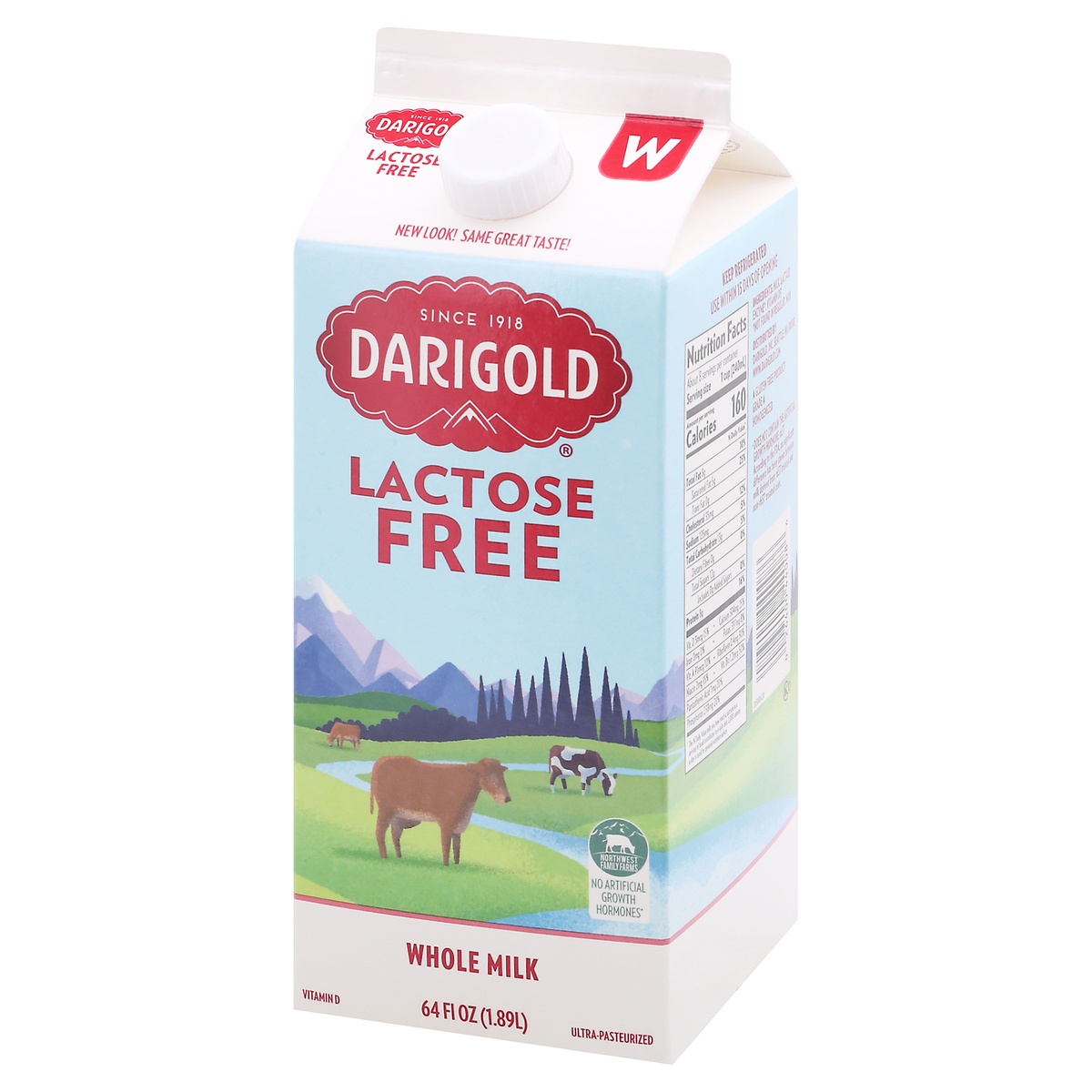 slide 3 of 11, Darigold 100% Lactose Free Whole Milk, 64 fl oz