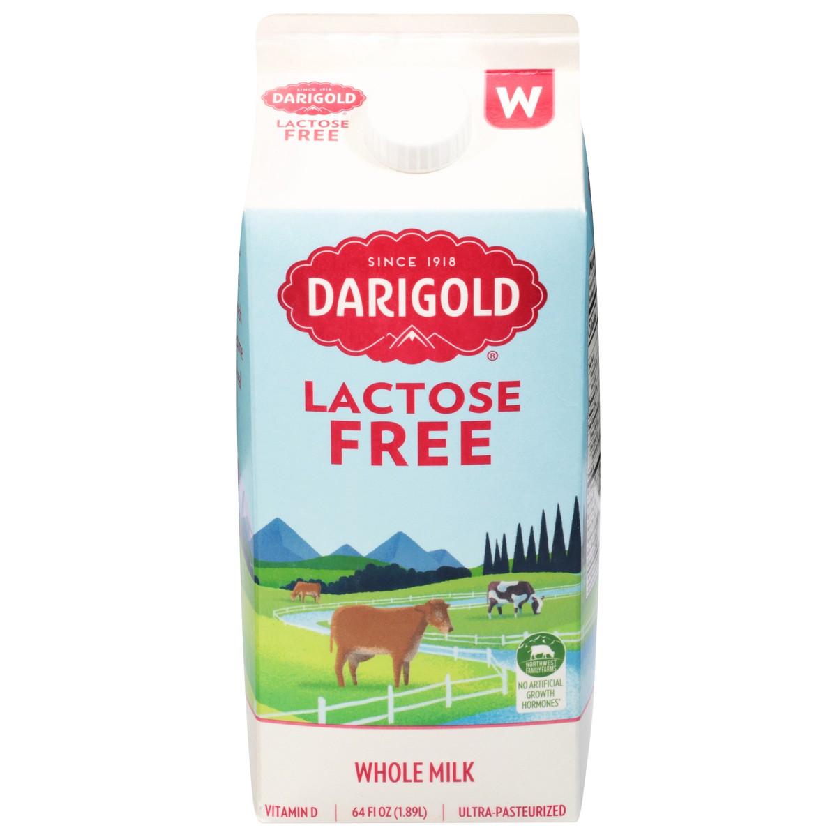 slide 1 of 9, Darigold 100% Lactose Free Whole Milk, 64 fl oz