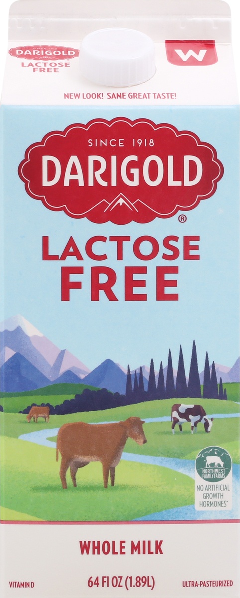 slide 9 of 11, Darigold 100% Lactose Free Whole Milk, 64 fl oz