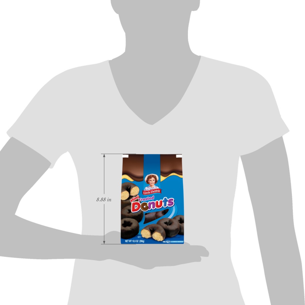 slide 4 of 14, Little Debbie Snack Cakes, Little Debbie Family Pack Frosted Mini Donuts (bagged), 10.5 oz