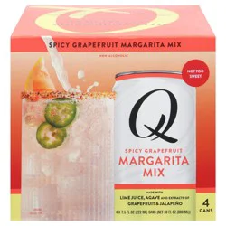 Q Drinks Spicy Grapefruit Margarita Mix- 4 ct; 7.5 oz