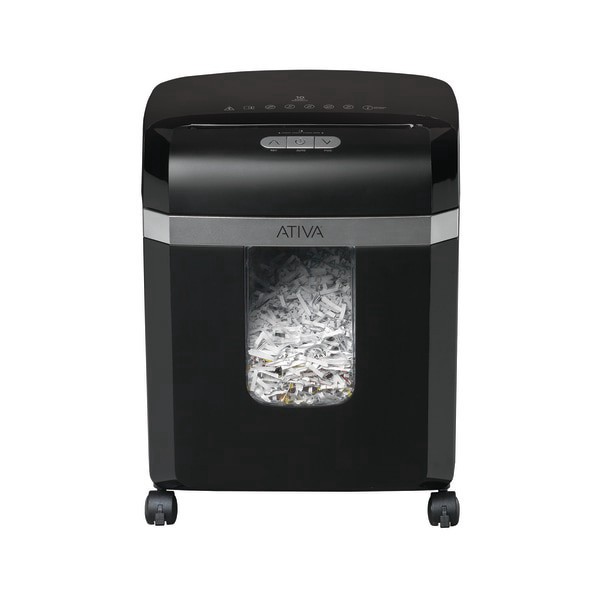 slide 5 of 6, Ativa® 10-Sheet Cross-Cut Shredder, C187-H, 1 ct