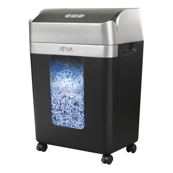 slide 3 of 6, Ativa® 12-Sheet Micro-Cut Shredder, A12MC19, 1 ct