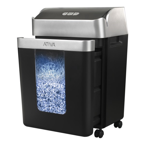 slide 6 of 6, Ativa® 12-Sheet Micro-Cut Shredder, A12MC19, 1 ct