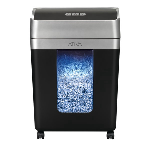 slide 5 of 6, Ativa® 12-Sheet Micro-Cut Shredder, A12MC19, 1 ct