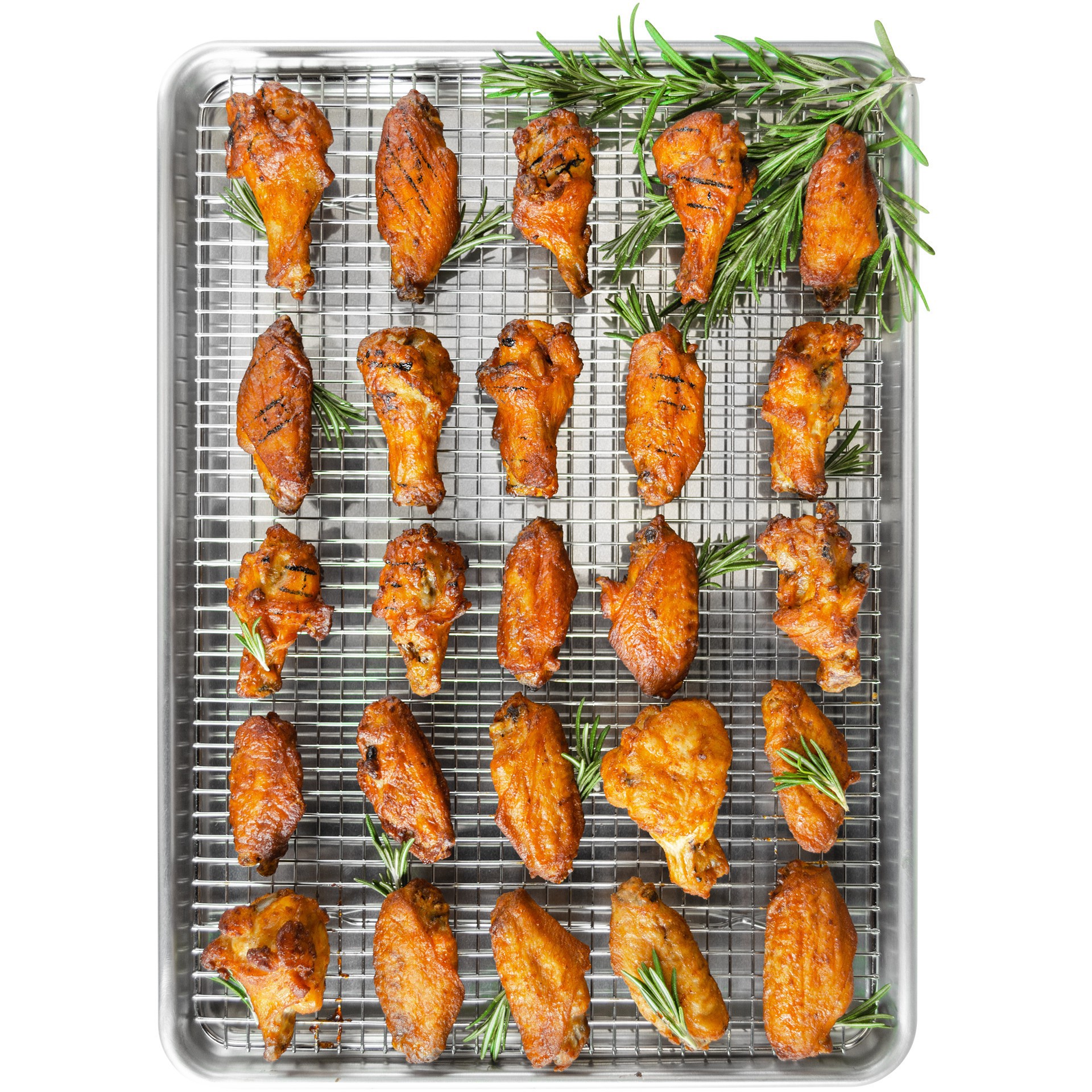 slide 3 of 6, Fat Daddio's Proseries Bakeware Half Sheet Baking, Roasting & Cooling Rack, 12 in x 17 in