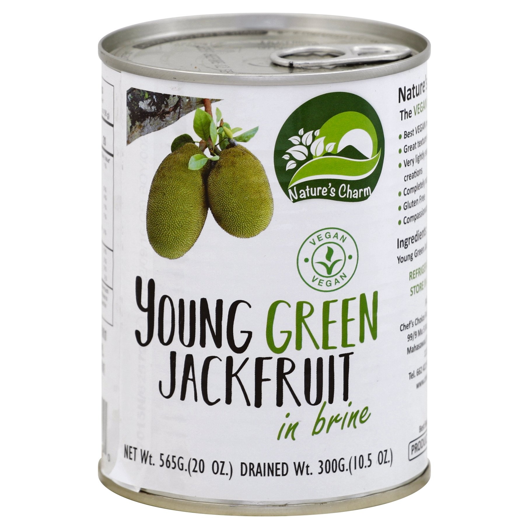 slide 1 of 2, Nature's Charm Young Green Jackfruit in Brine, 20 oz