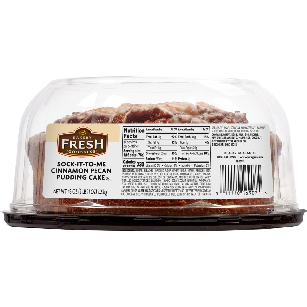 slide 2 of 3, Bakery Fresh Goodness Cinnamon Pecan Pudding Cake, 44 oz