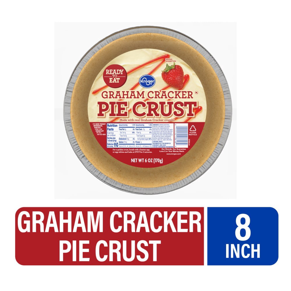 slide 2 of 2, Kroger Graham Pie Crust, 6 oz