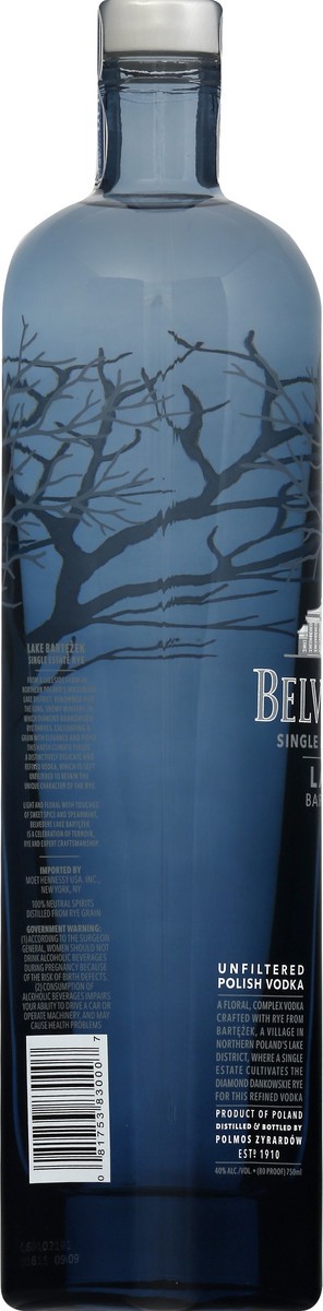 slide 3 of 8, Belvedere Single Estate Rye Lake Bartężek 750ml, 750 ml