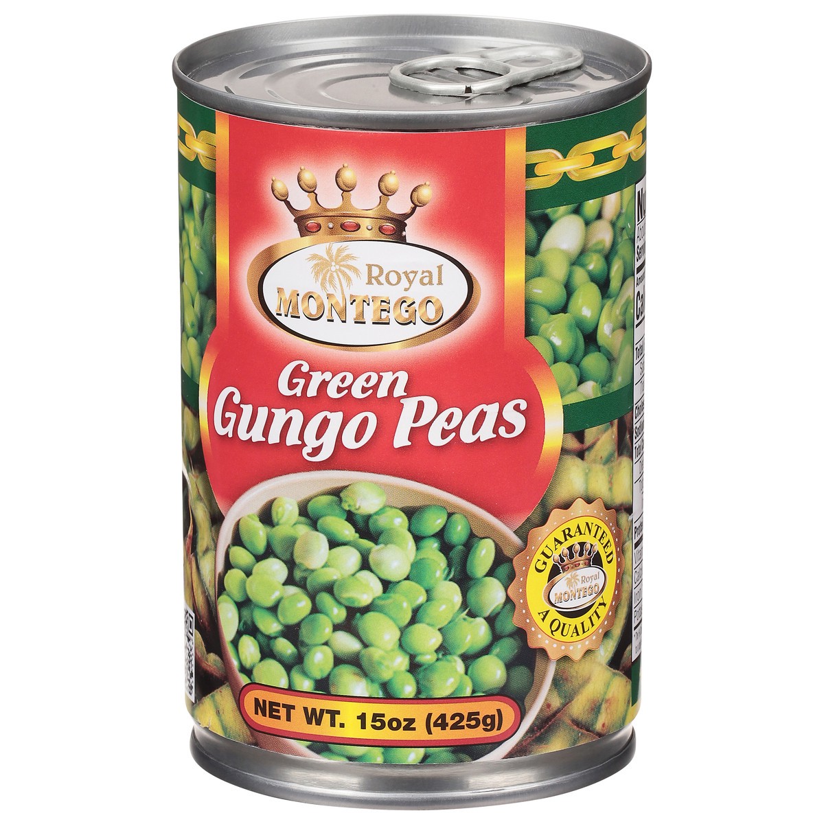 slide 13 of 13, Royal Montego Green Gungo Peas, 14 oz