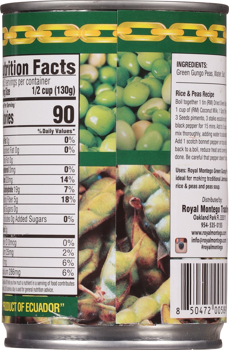 slide 4 of 13, Royal Montego Green Gungo Peas, 14 oz