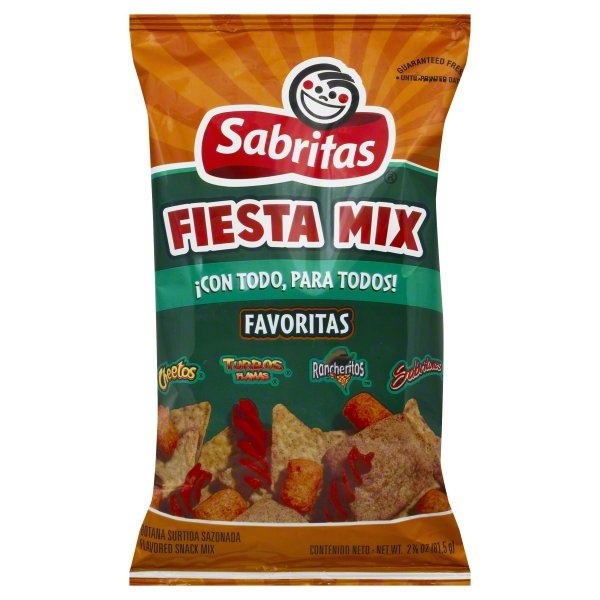 slide 1 of 1, Sabritas Fiesta Mix Flavored Snack Mix 2.875 Ounce Bag, 2.875 oz