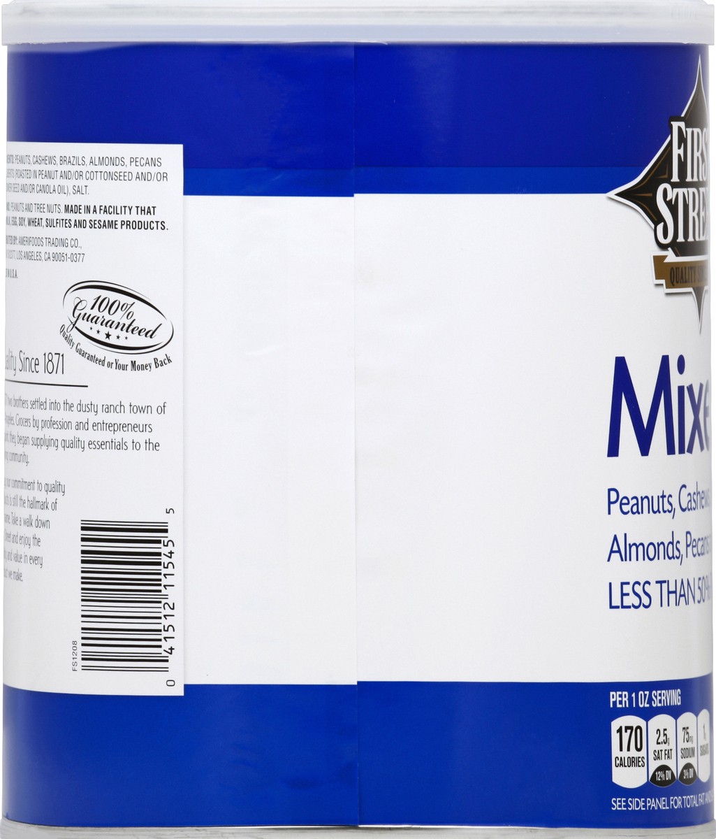 slide 4 of 6, First Street Mixed Nuts, 56 oz