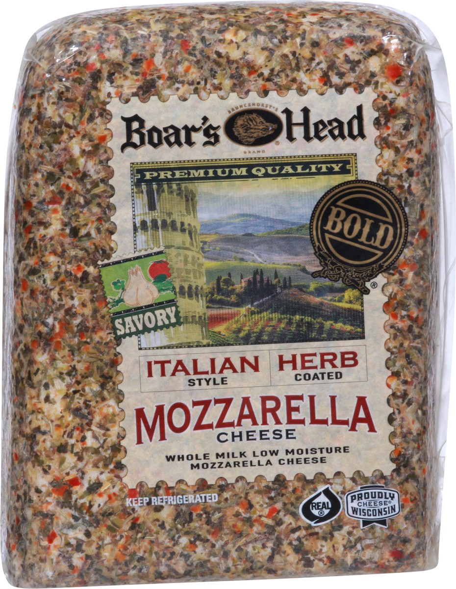 slide 6 of 9, Boar's Head Italian Style Herb Coated Whole Milk Mozzarella, per lb