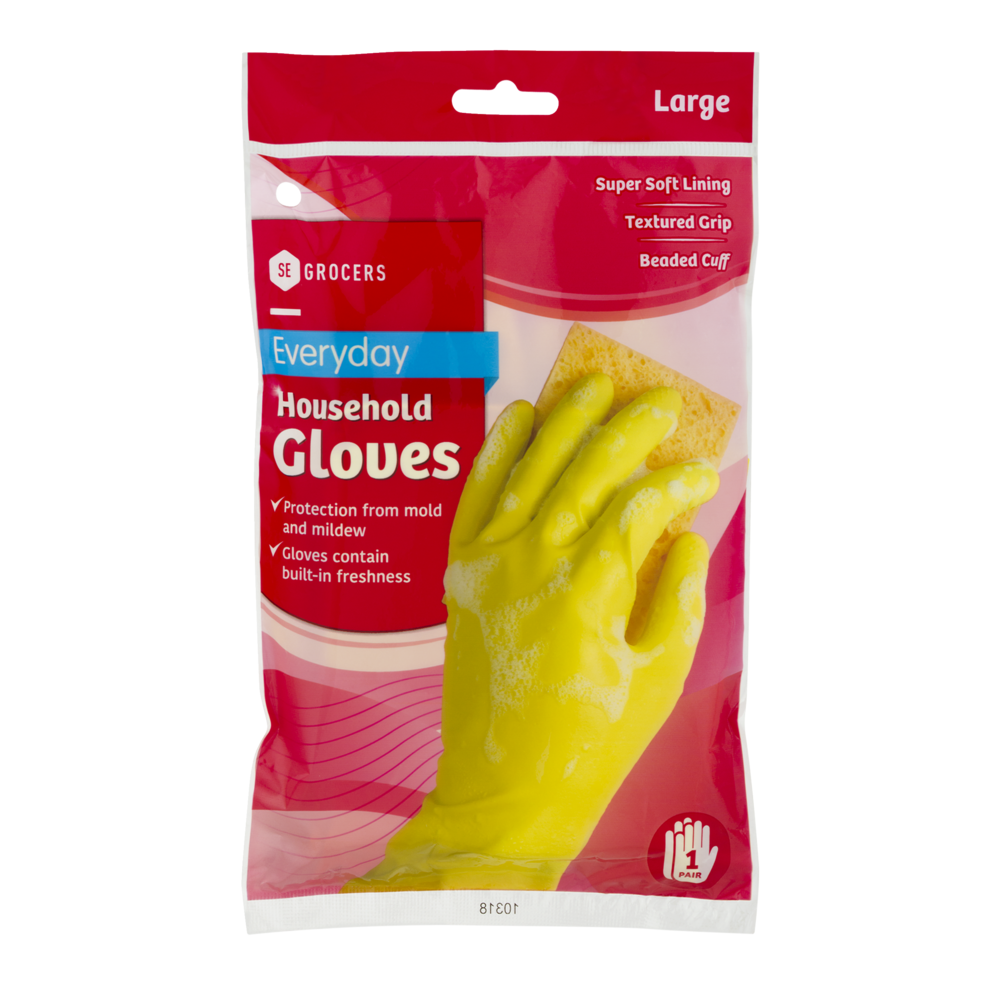 slide 1 of 1, SEG Gloves Every Day Large, 1 ct