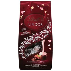 Lindt Lindor Strawberry Dark Chocolate Truffles 8.5 oz