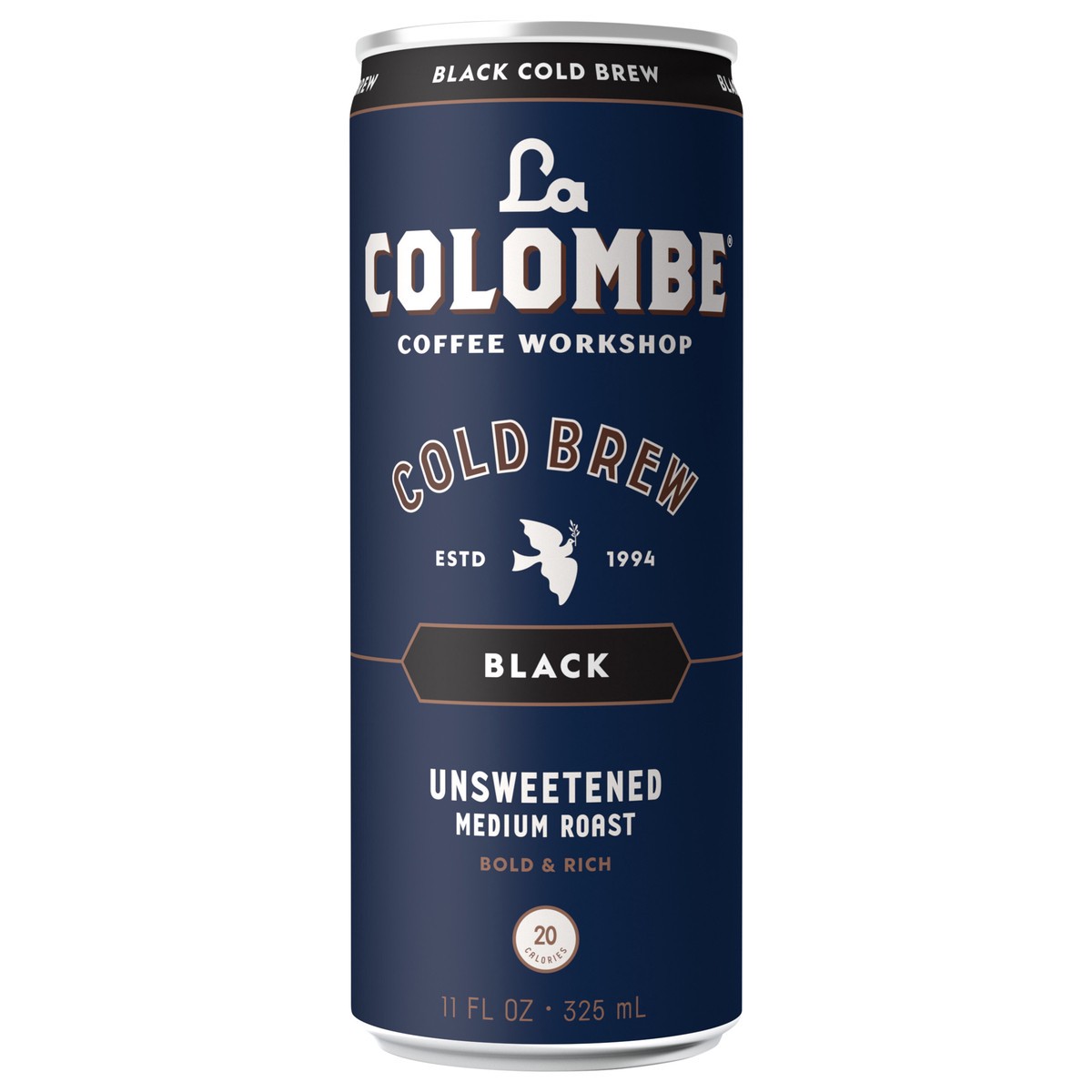 slide 1 of 12, La Colombe Coffee Roasters La Colombe Coffee, Cold Brew Black, Unsweetened, 11 fl oz Cans, 11 fl oz