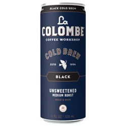 La Colombe Coffee Roasters La Colombe Coffee, Cold Brew Black, Unsweetened, 11 fl oz Cans
