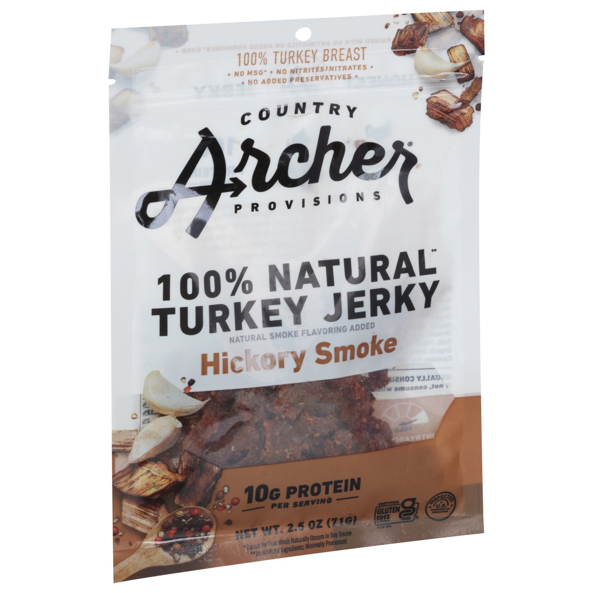 slide 7 of 9, Country Archer 100% Natural Hickory Smoke Turkey Jerky 2.5 oz, 2.5 oz