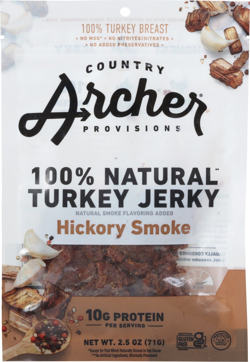 slide 8 of 9, Country Archer 100% Natural Hickory Smoke Turkey Jerky 2.5 oz, 2.5 oz