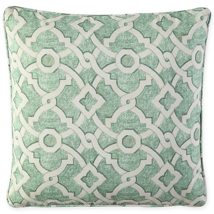 slide 1 of 5, Waverly Lexie Outdoor Square Throw Pillow - Green, 1 ct